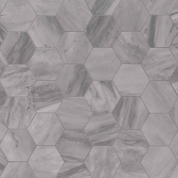Msi Eden Bardiglio 3 In. X 3 In. Hexagon Porcelain Matte Floor And Wall Tile, 8PK ZOR-PT-0411 - main